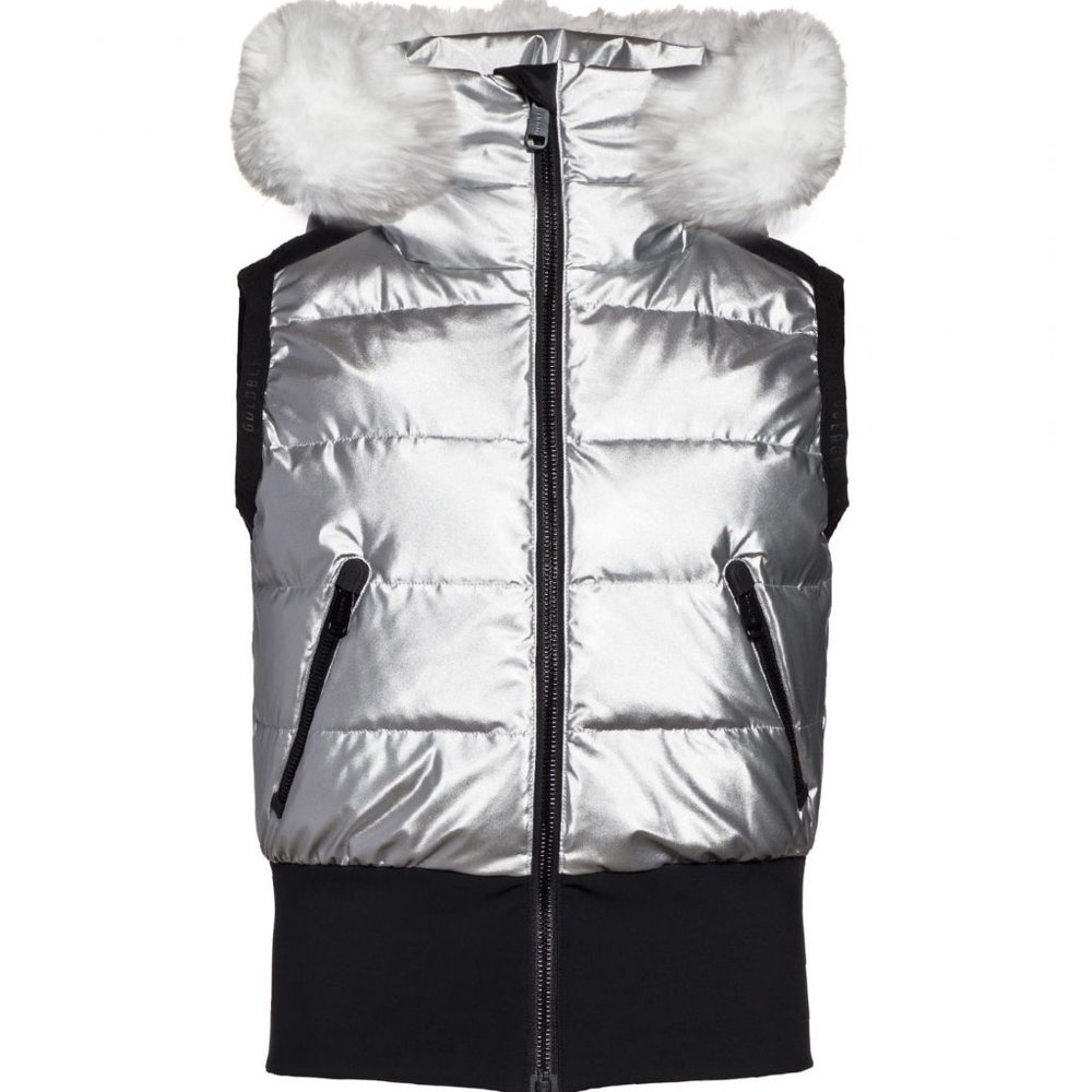 Goldbergh Shine Bodywarmer Real Fur Hooded Vest